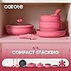 CAROTE 15pcs Pots and Pans Set Non Stick, Cookware Set Non Toxic with Detachable Handle, Induction Kitchen Cooking Set, Dishwasher/Oven Safe, RV/Camping Cookware #3