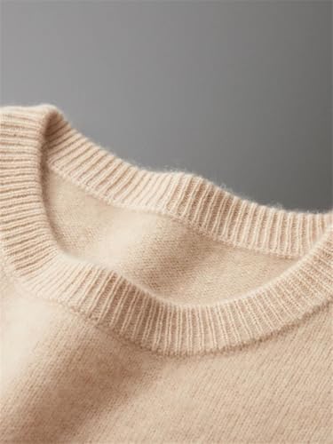 Men Winter Cashmere Sweater Crew Neck Long Sleeve Pullover Thick Soft Warm Long Sleeve Casual Jumper4