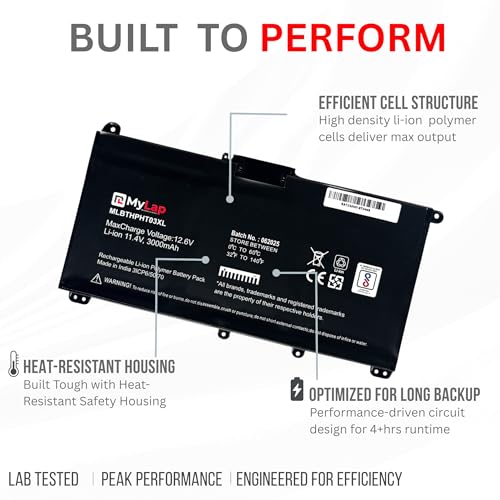 Image of MYLAP HT03XL | 14 Month Replacement Warranty | HT03XL L11119-855 Battery for HP Pavilion 14-CE 14-CF 14-DF 15-CS 15-DA 15-DB 15-DW TPN-I130 /I131 /I132 L11421-422 920046-121 l11119-855 Battery