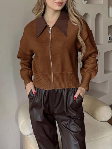 Image of Saodimallsu Womens Long Cardigan Sweaters Chunky Open Front Oversized Slouchy Knit Fall Trendy Coatigan Jackets