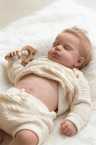 Muñeco Reborn Niño 20 Pulgadas Ojos Cerrados Cuerpo Vinil miniatura 6