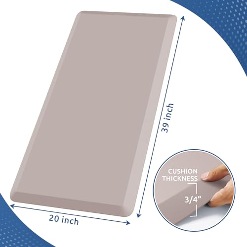 Image of 0.8 inch Thick Kitchen Mat Cushioned Anti Fatigue Rug Comfort Floor Mats