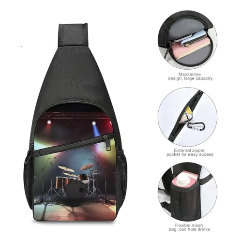 Mochila Sling Band Rock para Senderismo y Uso Casual miniatura 5