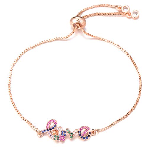 Bijoux de Mariage Multi-Zircon | Bracelet d'Amour Luxueux pour Femme