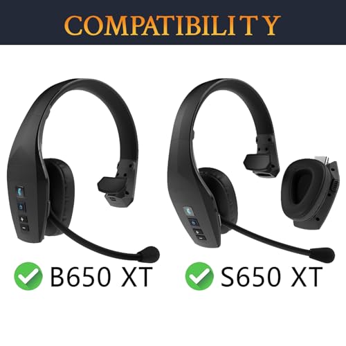 SOULWIT Cooling Earpads para BlueParrott B650/S650(650XT) Noise Cancelling Bluetooth Headset, Almohadillas de Espuma de Alta Densidad - CG Negro miniatura 2