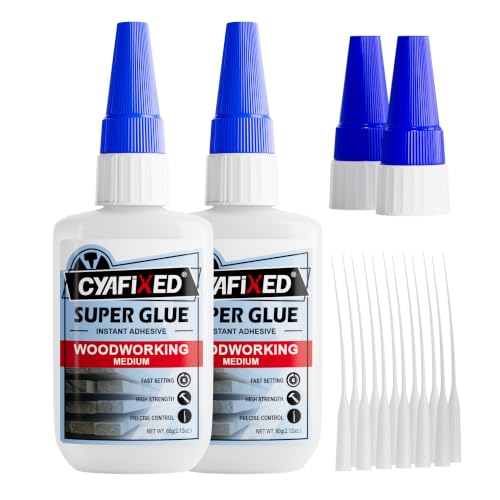 Fast &amp; Control Wood Super Glue 4 oz, Medium Cyanoacrylate CA Glue