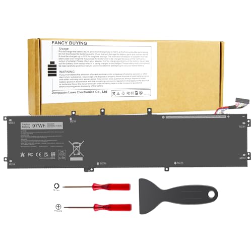 Fancy Buying 97Wh 6GTPY Laptop Battery for Dell XPS 15 9550 9560 9570 7590 Inspiron 15 7500 7501 7590 7591 Vostro 7500 7590 i7-7700HQ 5D91C GPM03 4GVGH 1P6KD 5XJ28 5D91C 5041C D1545 D1645 D1745