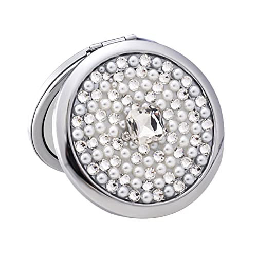 Espejo compacto de maquillaje plegable doble cara NOLITOY