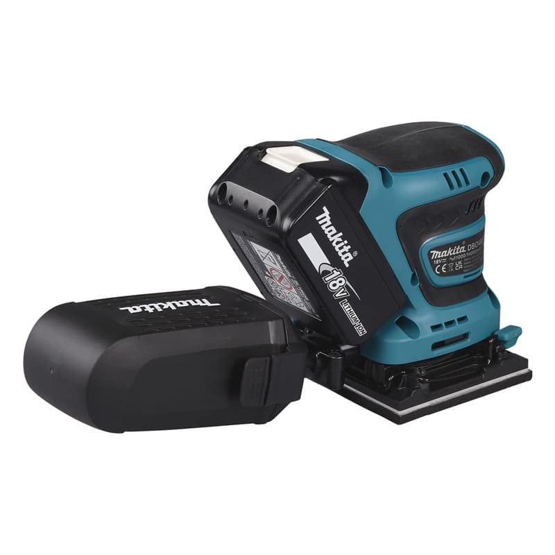 Makita DBO480ZJ Schwingschleifer 18 V LXT 112 x 102 mm (nur Produkt) aus Makpac
