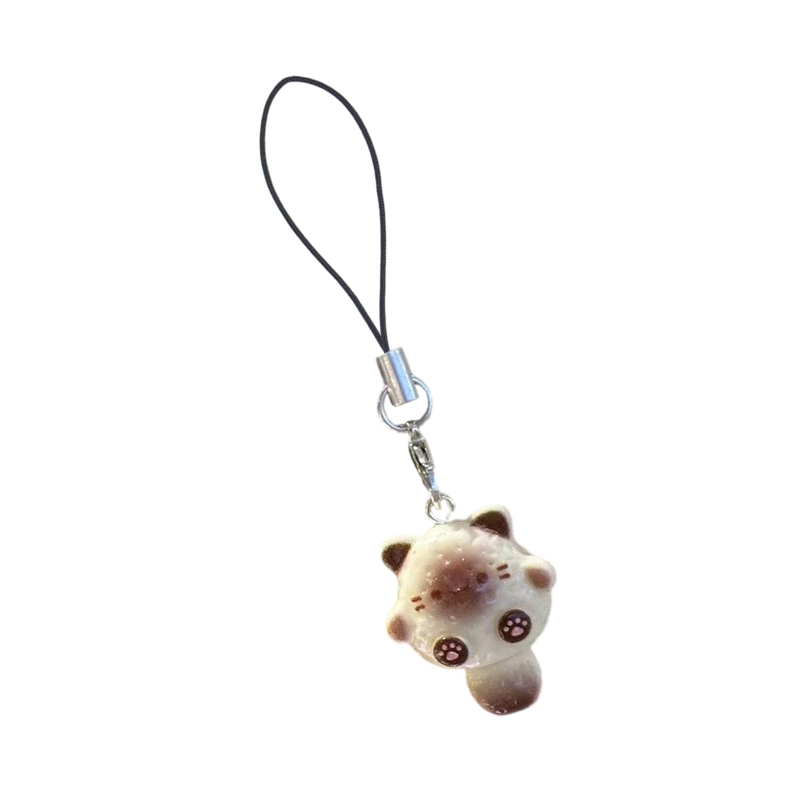 NEWFT Elegant Cat Phone Chain Ornament Playful 3D Cat Inspired Mobile Chain Elegant Phone Decoration For Fashion Lover