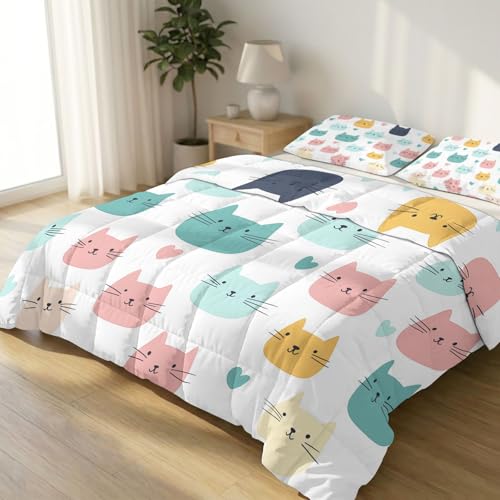 Colcha hipoalergénica de gato que decora el cuarto infantil con suavidad 2