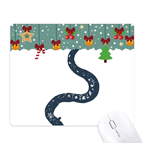 Tapis de souris serpent noir en caoutchouc anti fatigue poignet