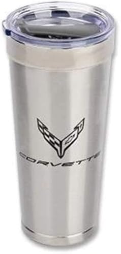 C8 Corvette Next Generation Polar Tumbler 20oz  Taza de viaje (Plata)