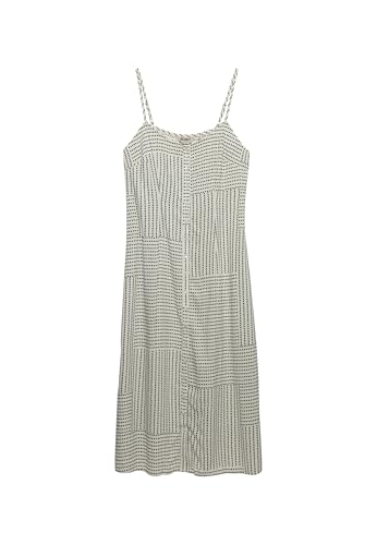 Superdry Print BTN Down Cami Midi Dress W8012079A Off White Dot Invert Row Print 8