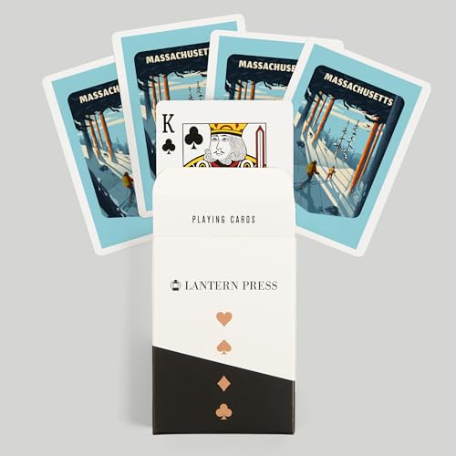 Baraja de Póker Lantern Press Massachusetts 52 cartas miniatura 6