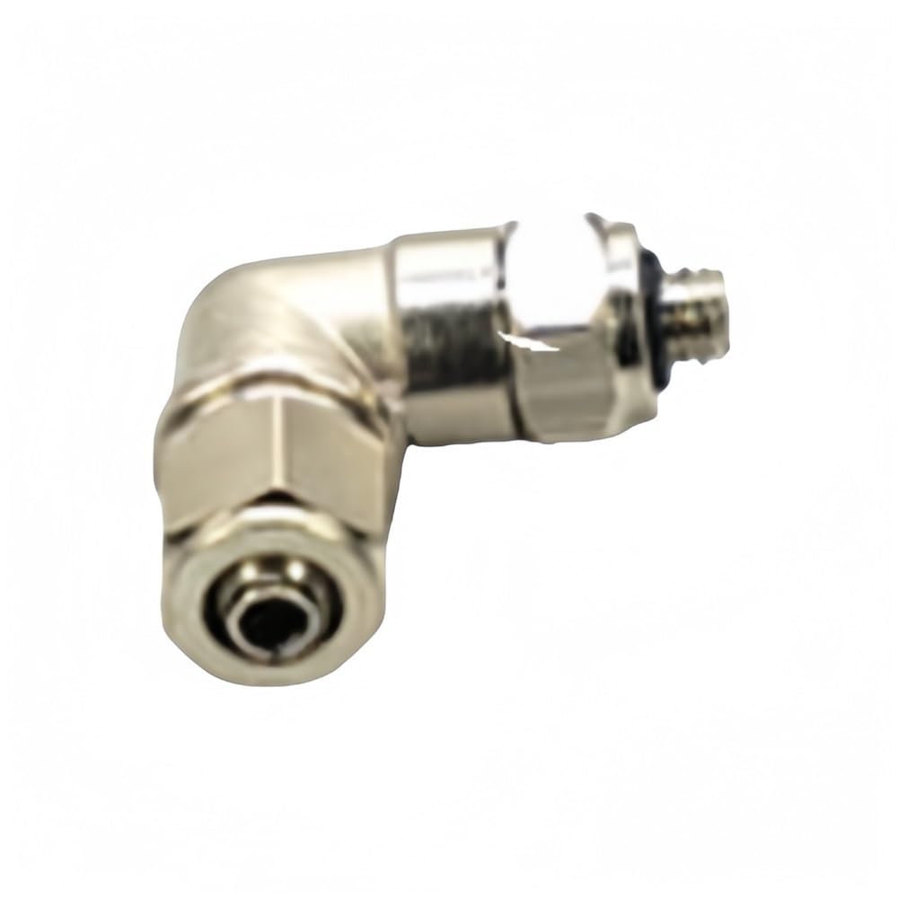 Gohapy Men's One Color Pipe Hose Connector Pneumatic Connector Elbow Quick Thread Fitting, Bsp Hose Tightening 1 Piece(Pl6-M5)