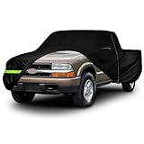 Waterproof Car Cover Compatible with Chevrolet S10/GMC S15/Sonoma Extended & Long Bed Accessories 1994-2004, 210T All Weather Car Covers with Inner Cotton for Dust Snow Rain Hail Protection