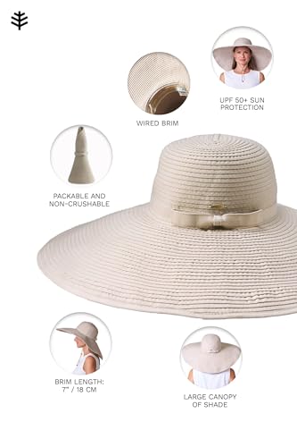 Sombrero femenino amplio protección solar UPF 50+ miniatura 3