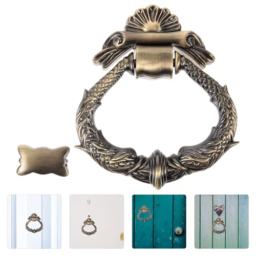 Aldaba de puerta vintage en zinc: elegancia y resistencia retro para la entrada de su hogar 8