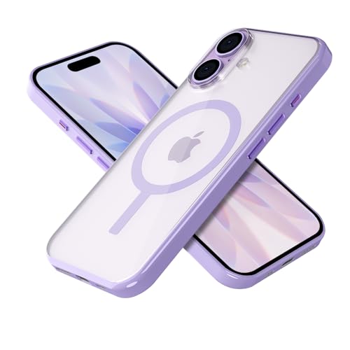 Image of GRIPP Flex Case Compatible with Mag-Safe for iPhone 17 | 6ft Drop-Tested with D30 Tech, Transparent Back, Scratch Resistant, Anti-Yellowing, Raised Camera Edges, Anti-Slip Back Cover - Purple