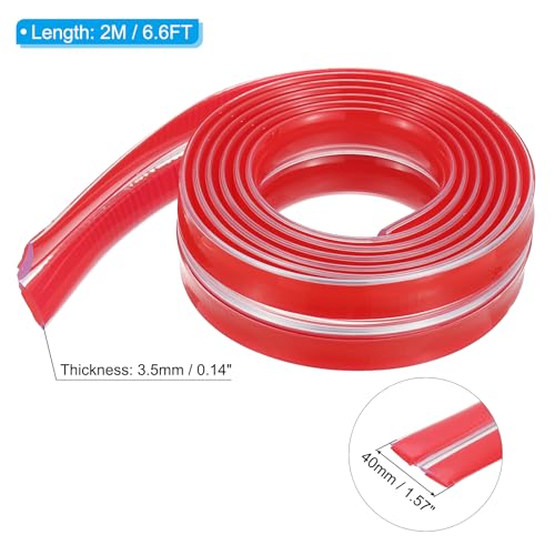Image of PATIKIL Edge Protector Strip, 1.57IN x 6.6FT Children Proofing Silicone Soft Clear Corner Protectors Pre-Taped Strong Adhesive for Cabinets Tables Drawers
