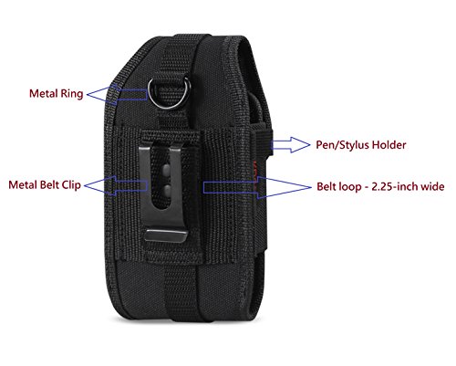 Krofel KR-PHV90BSWBLK Pouch Cover Clip Side Holster Canvas Case Compatible thumb #1