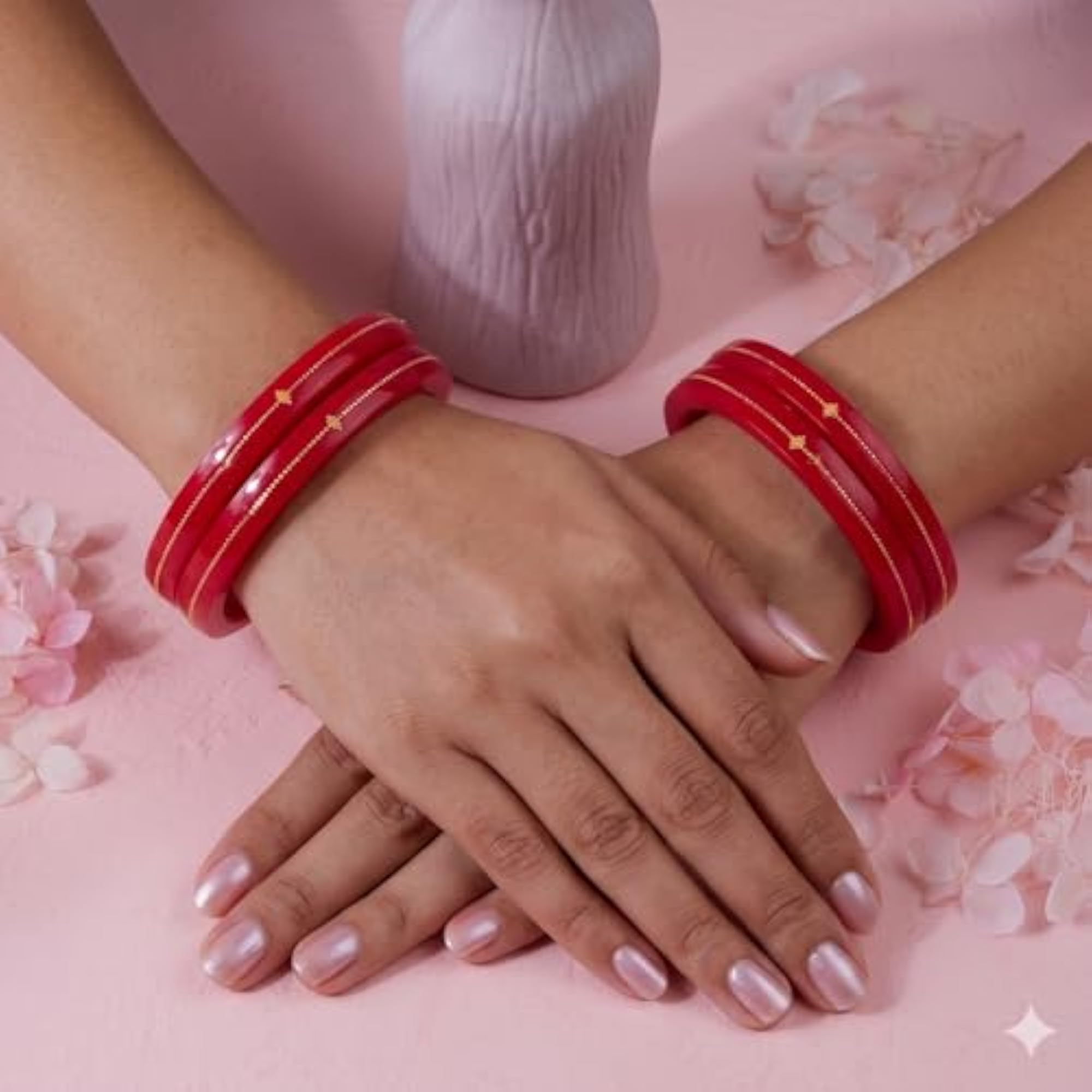 Women's 22K Pola Bangles, Pair for Gifting