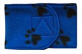 Belly Band for Male Dog Training and Incontinence (Blue Paw Print) (Medium: 17