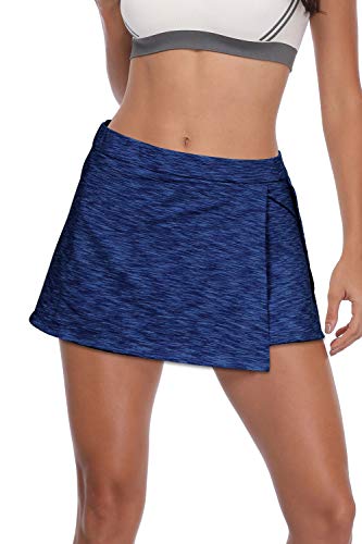 RainbowTree Women's Athletic Tennis Skirt with Ball Pocket - Workout Golf Exercise & Running Skort RainbowTree Women's Athletic Tennis Skirt with Ball Pocket - Workout Golf Exercise & Running Skort