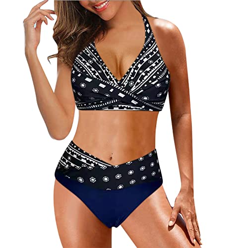 Tankini rembourré maillot de bain avec short taille imprimée galbant