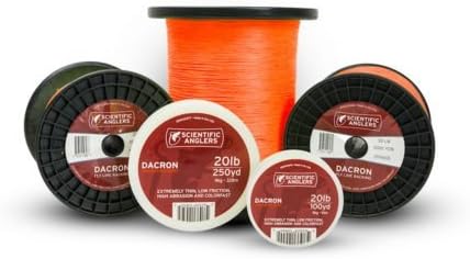 Scientific Anglers Dacron Fly line Backing, Orange, 20# 250 yd