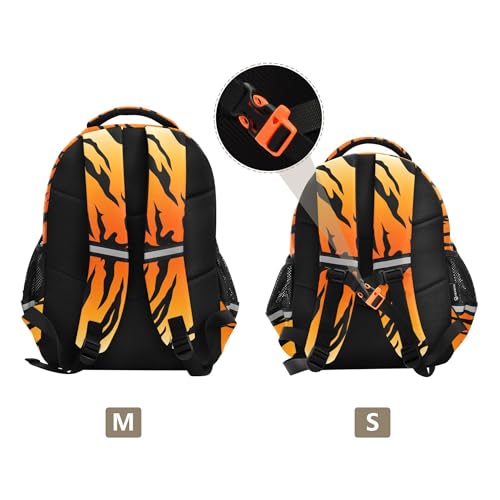 Fisyme Stripe Animals Tigers Print Backpack Laptop Back Pack Daycare Bag Bookbag Travel School Backpacks Medium3