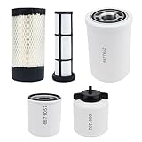 RARAYC Mini Track Loader Filter Kit Compatible with Bobcat MT52 MT55 MT85 MT100 Air/Oil/Lube/Fuel