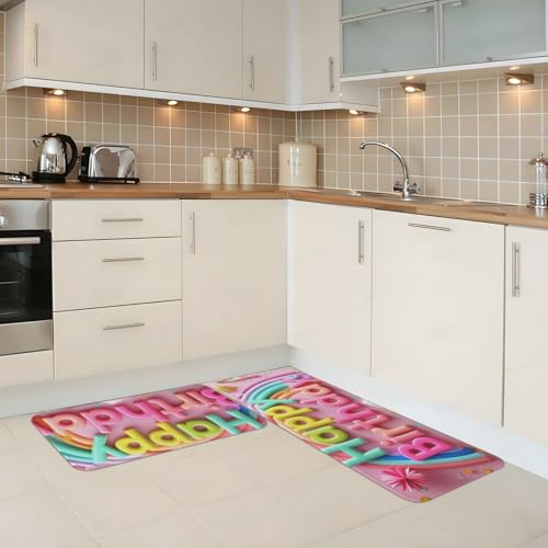 Tapetes de cocina Rainbow Cloud que transforman tu espacio con comodidad acolchada 6
