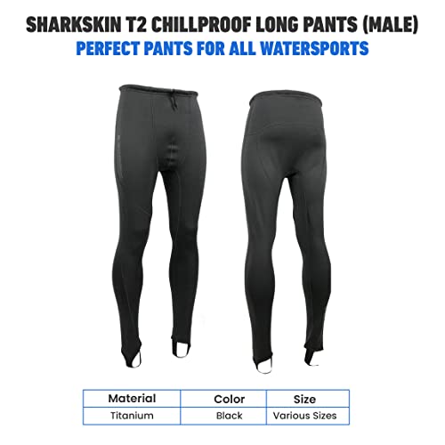 Sharkskin Titanium 2 Chillproof Long Pants, Pants For Men With Titanium Far Infrared Nano-Technology, Lightweight And Breathable Pants, Large #TOP1