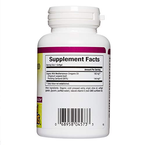 image for Natural Factors, Oil of Oregano 180 mg, Helps Maintain Good Health wit