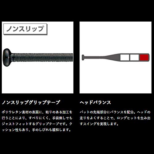 Amazon | ゼット ZETT 限定 軟式用 バット ブラックキャノングレート