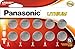 Panasonic CR2 3V Golf Rangefinder Batteries 12-Pack and CR2032 3V Coin Cell Batteries Child Resistant 10-Pack