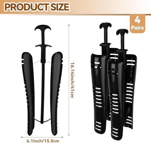 Nianronghua 4 Pairs Black Boot Stretcher Boot Tree Shapers Tall Boot Tree Shaft Shaper,Boot Calf Stretcher,Boot Shapers For Tall Boots,Cowboy And Tall Boot Inserts Shape Holders For Men Women To Keep Shape thumb #1