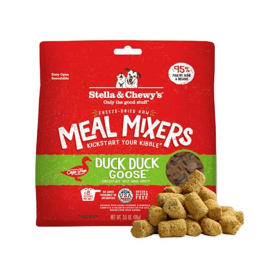 Stella & Chewy's Freeze-Dried Raw Duck Duck Goose Meal Mixers - D...