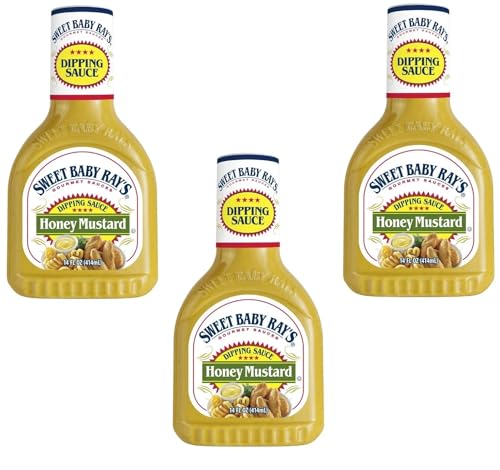 Honey Mustard Dipping Sauce Gluten Free (3 PACK Bottles), 14