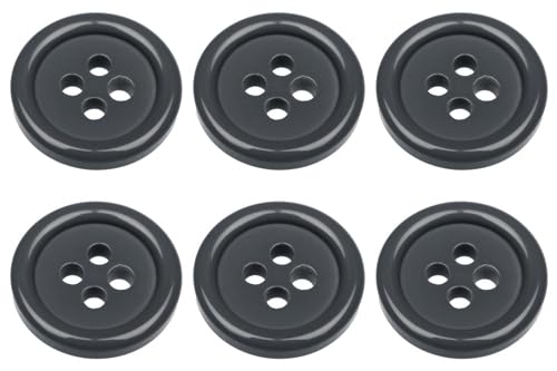 Set 20 Bottoni Con Bordo - 10 Da Ø16mm E 10 Da Ø23mm, Blu Scuro, Per Cucito E Craft - Foto 10