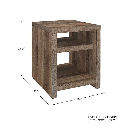 Homelegance 20" X 22" End Table, Natural #TOP2