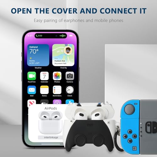 Image of [3Pack] Gedicht for Airpods 3rd Generation Case, Funny 3D Cartoon Game Controller Console Design Silicone Soft Cases for Airpods 3rd Case Cover, with Keychain Kids Women Men for Airpods 3 Case