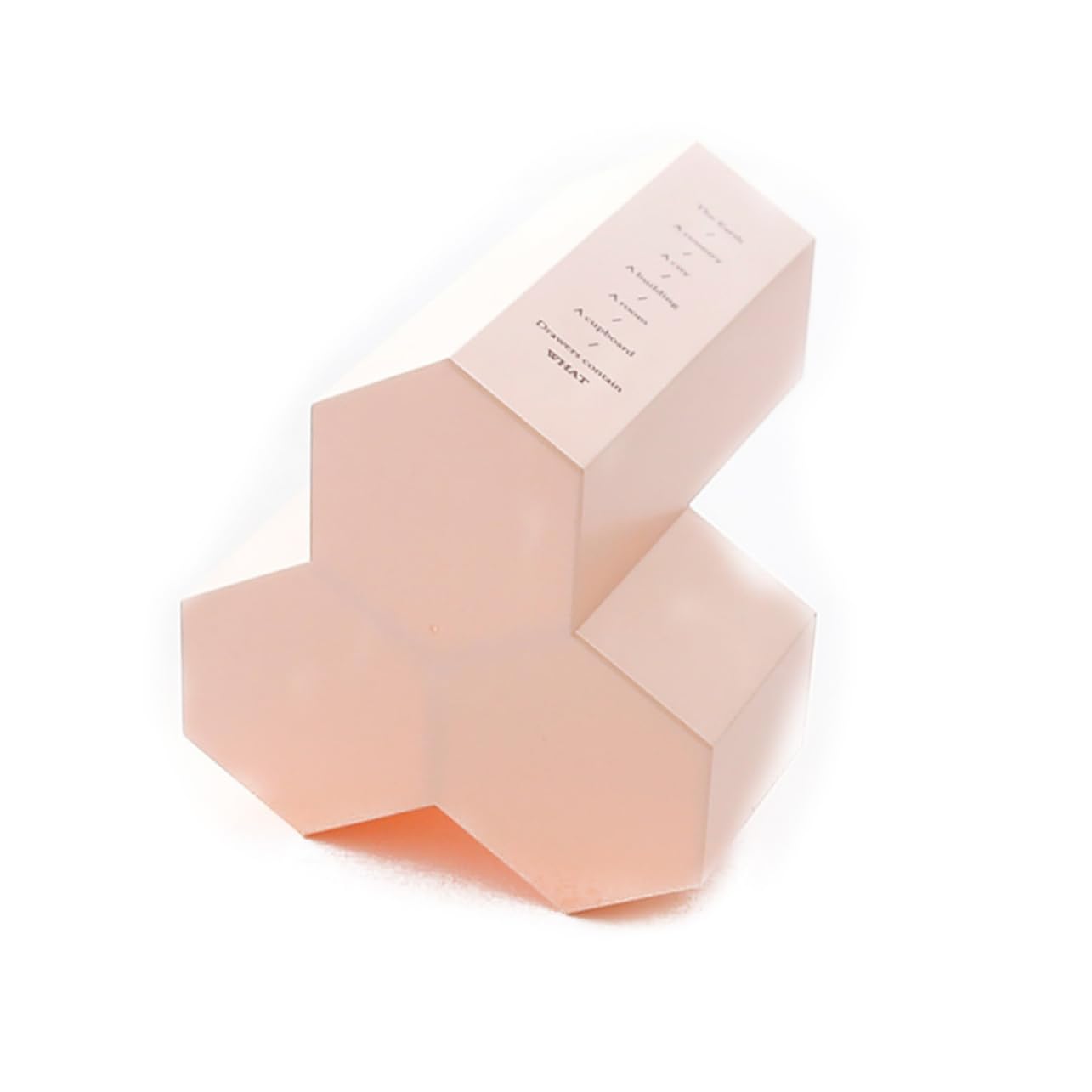 SHINEOFI 3pezzi Portapenne Esagonale Rosa Organizer Per Scrivania Multifunzionale Per e Accessori