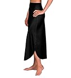 Velrose Daywear Double Slit 1/2 Slip (2116) 2X/Black