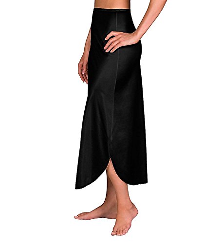 Velrose Daywear Double Slit 1/2 Slip (2116) 2X/Black