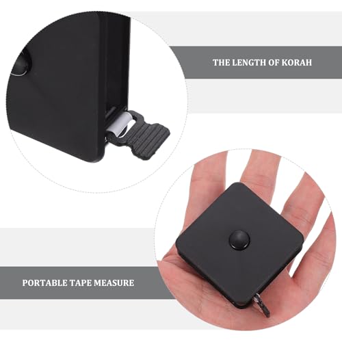 VALICLUD cinta métrica mini portátil 2m negra pack 2 miniatura 3