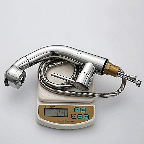 Robinets d'évier de cuisine extractibles chromés avec raccords - 4