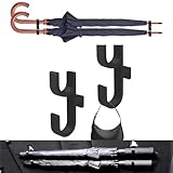 Puasok Auto Regenschirm Halter, 2 Stück Regenschirmhalter Auto,Schirmhalter Auto Kofferraum,Universeller Tragbarer Regenschirm Clip für Sitz, Rücksitz, Konsole, Kinderwagen, LKW, Boot